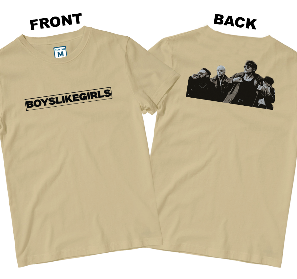 Cotton Shirt: BoysLikeGirls Band (Front and Back)