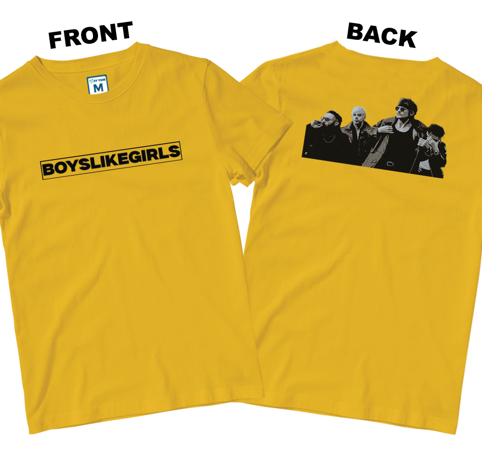 Cotton Shirt: BoysLikeGirls Band (Front and Back)