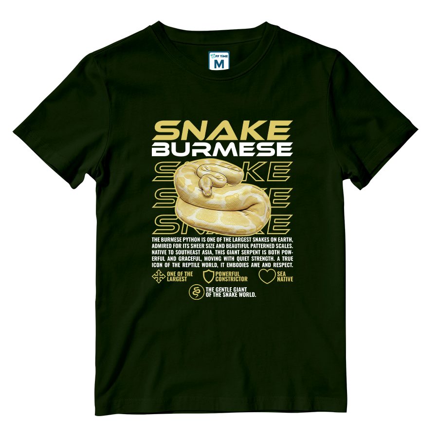 Cotton Shirt: Burmese Snake