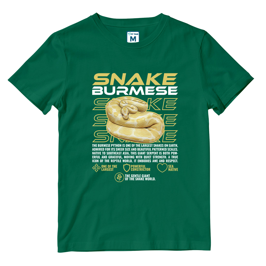 Cotton Shirt: Burmese Snake