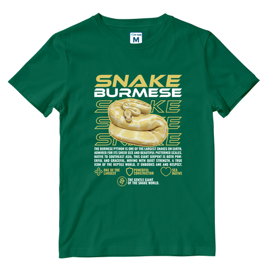 Cotton Shirt: Burmese Snake