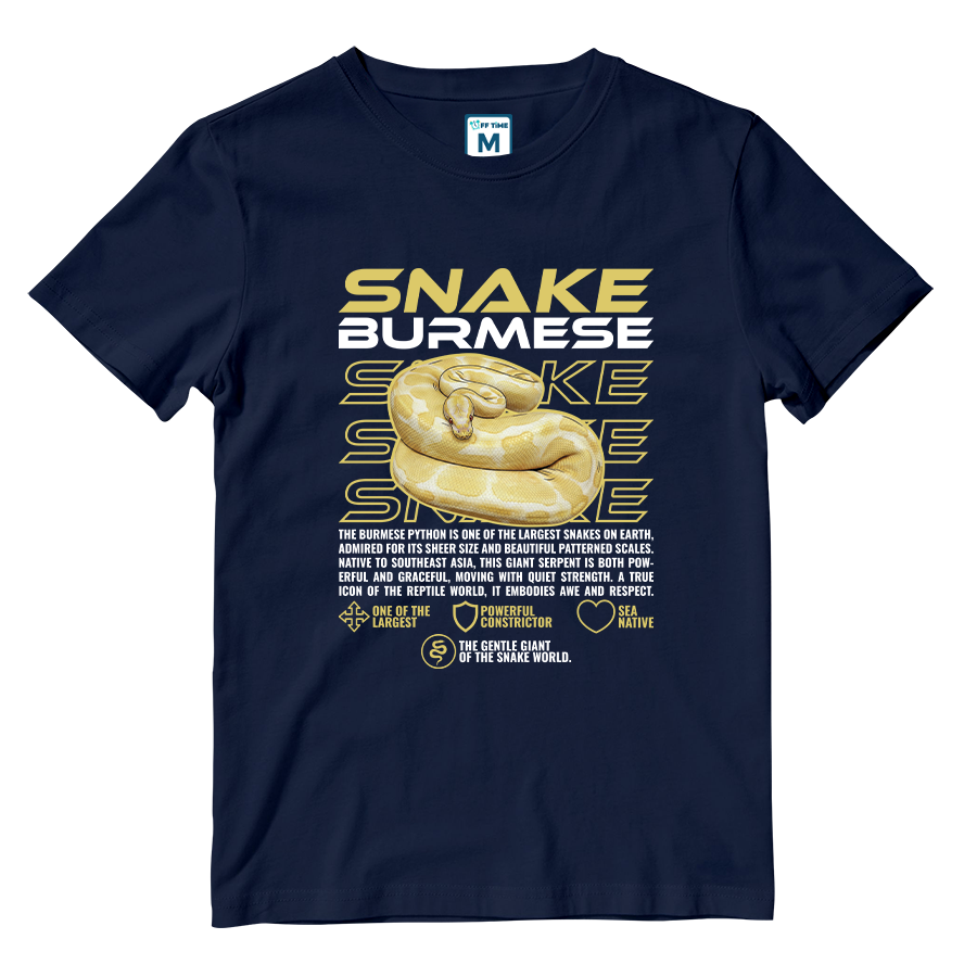 Cotton Shirt: Burmese Snake