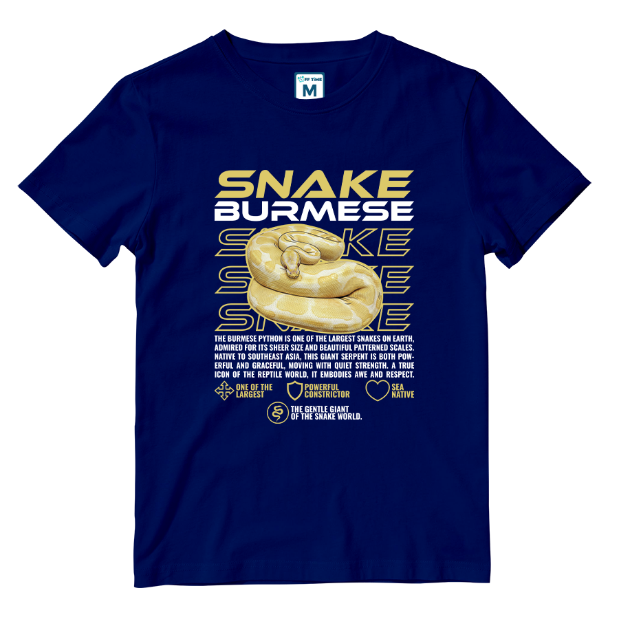 Cotton Shirt: Burmese Snake