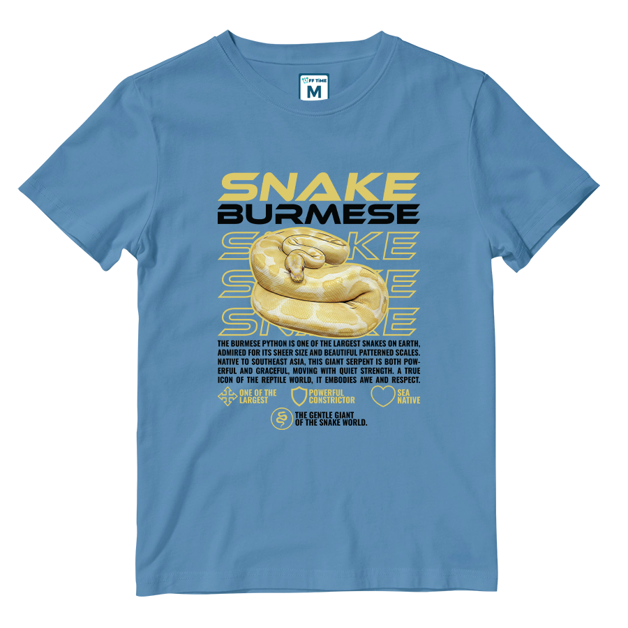 Cotton Shirt: Burmese Snake