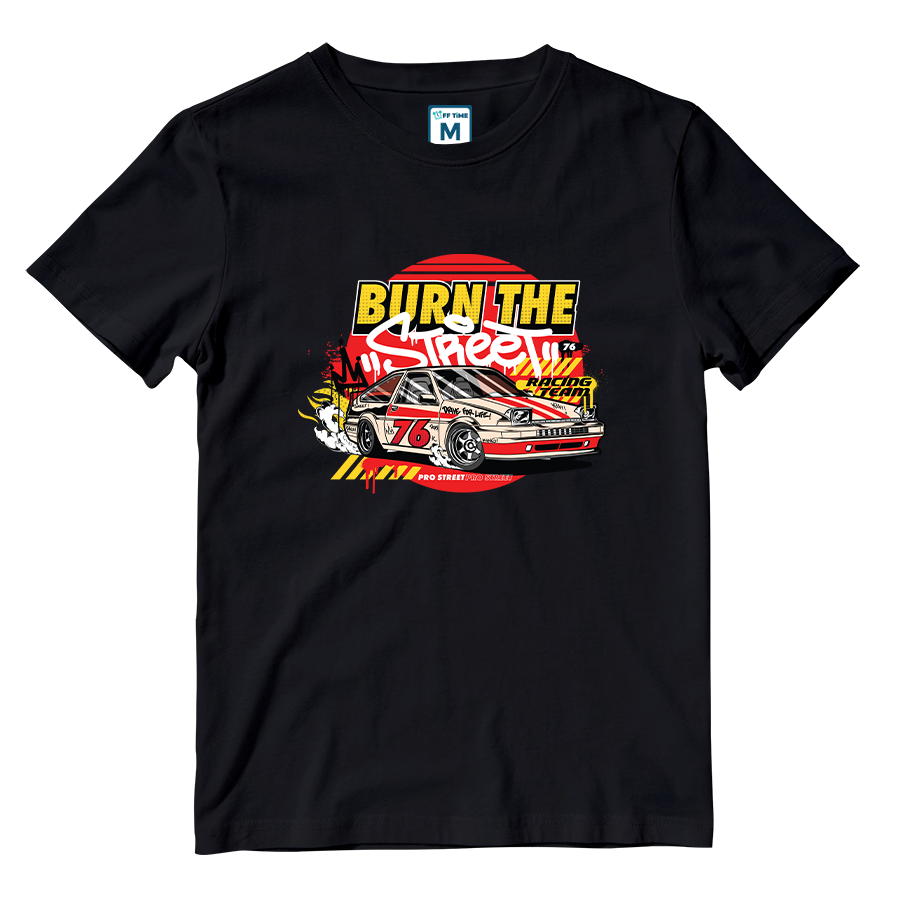 Cotton Shirt: Burn the Street