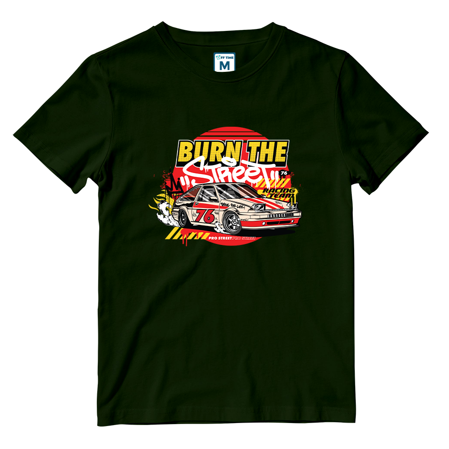 Cotton Shirt: Burn the Street