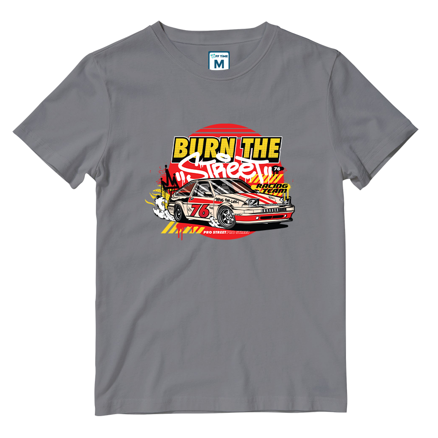 Cotton Shirt: Burn the Street