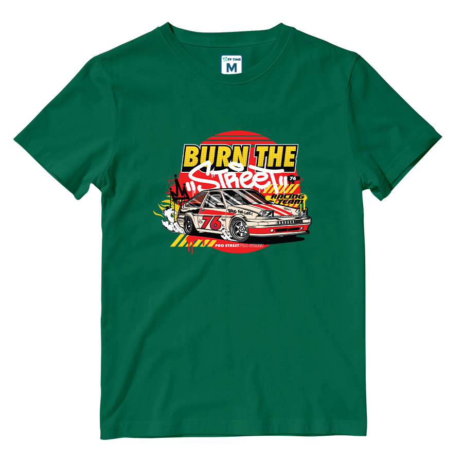 Cotton Shirt: Burn the Street
