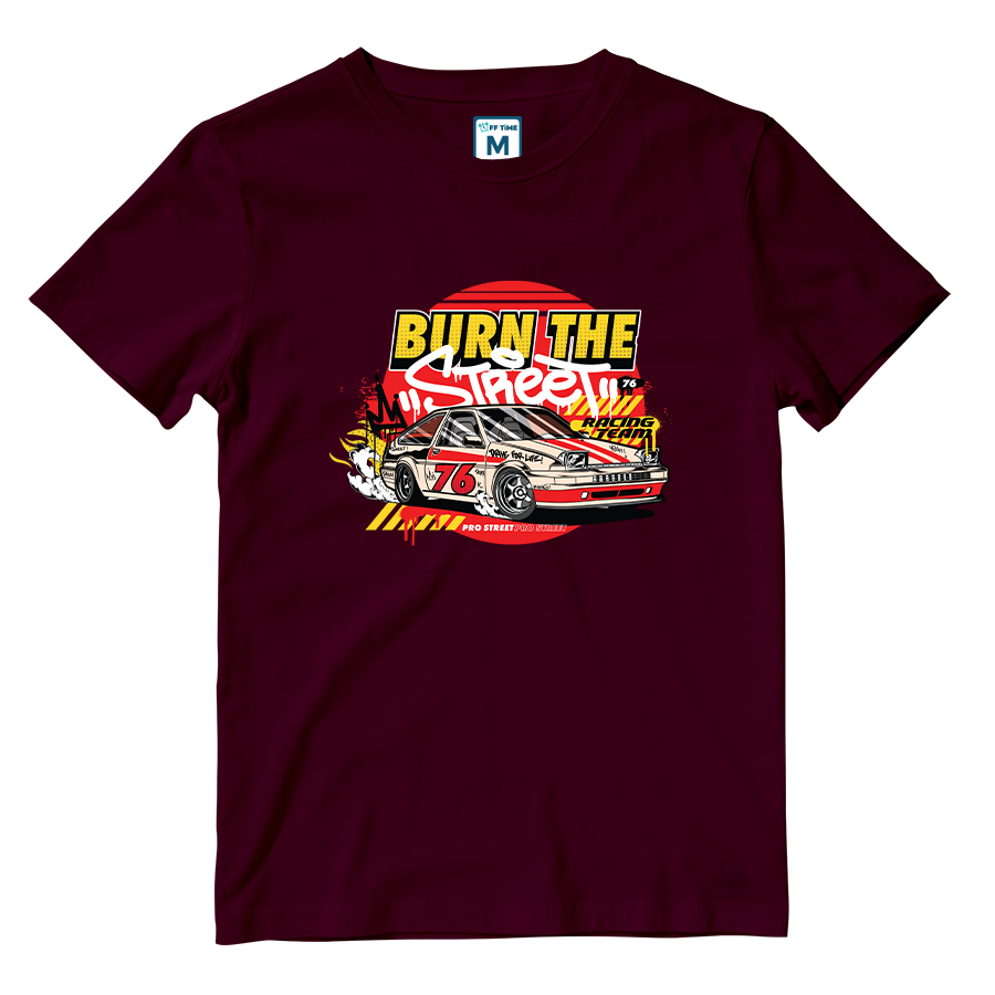 Cotton Shirt: Burn the Street