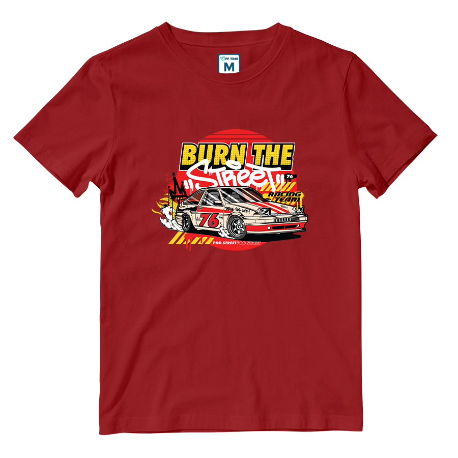 Cotton Shirt: Burn the Street