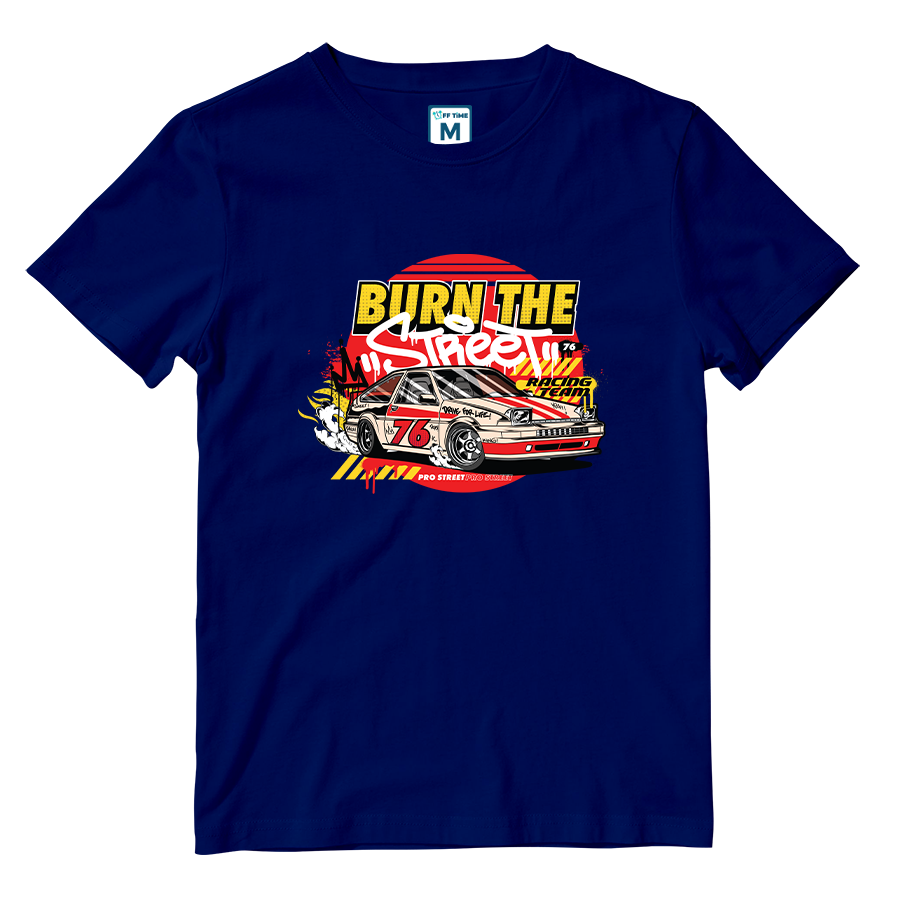 Cotton Shirt: Burn the Street