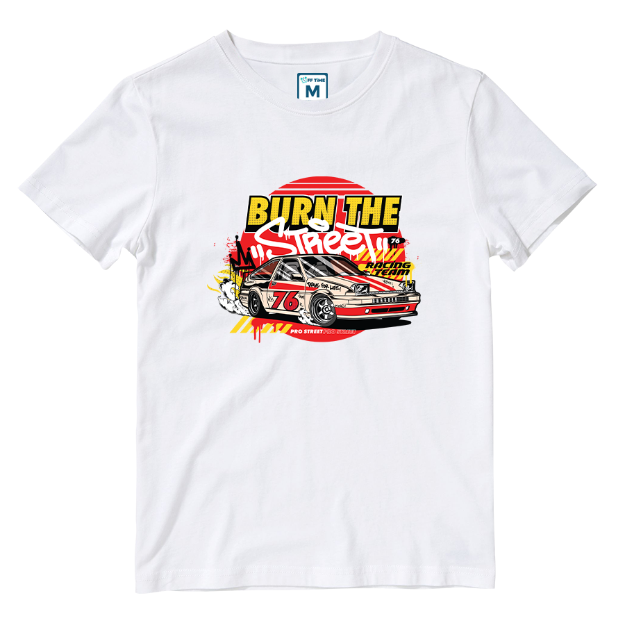 Cotton Shirt: Burn the Street