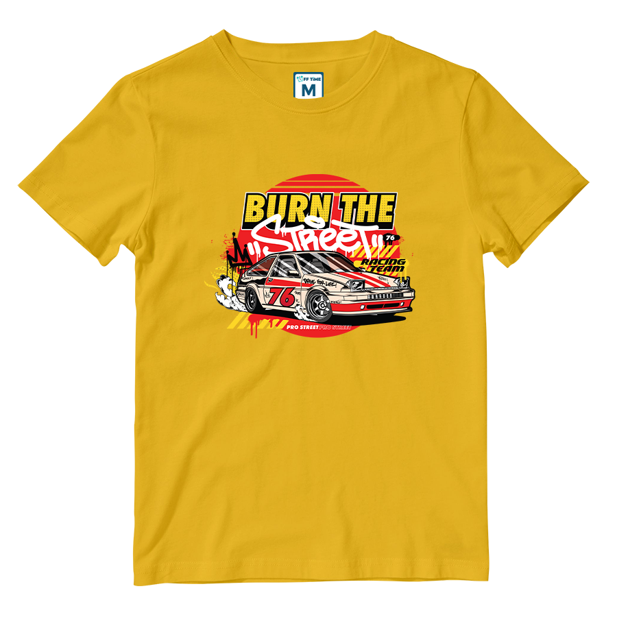 Cotton Shirt: Burn the Street