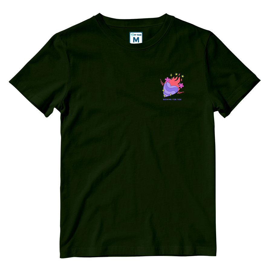 Cotton Shirt: Burning For You Pocket