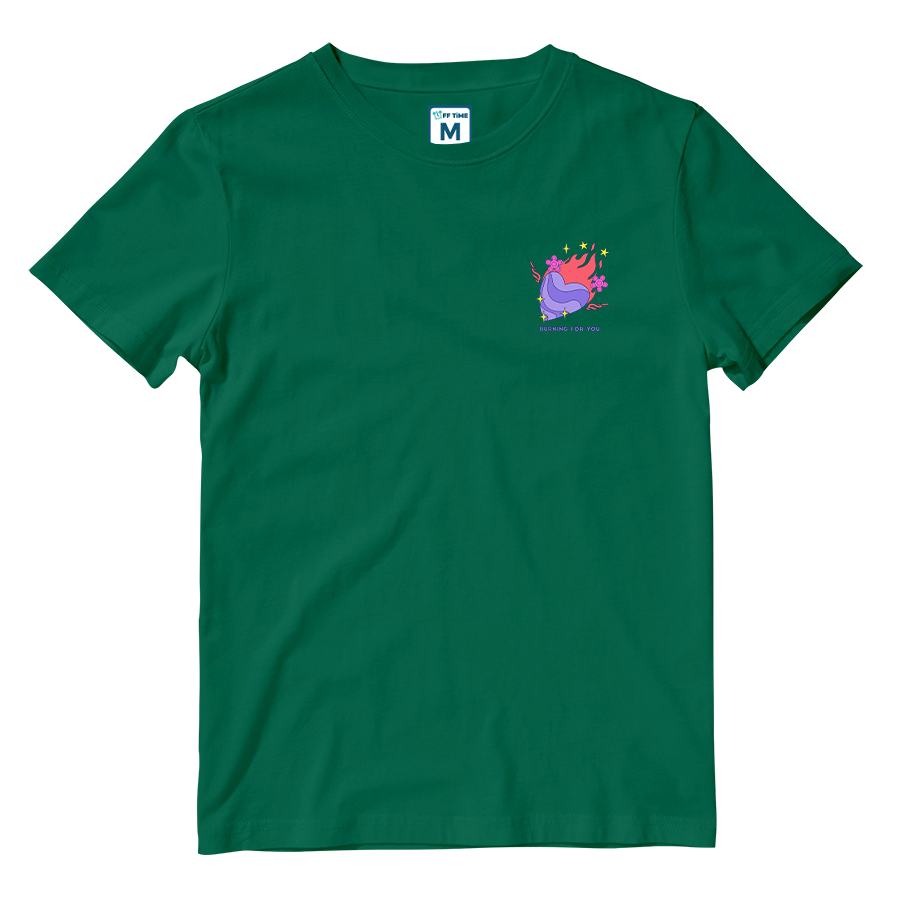 Cotton Shirt: Burning For You Pocket