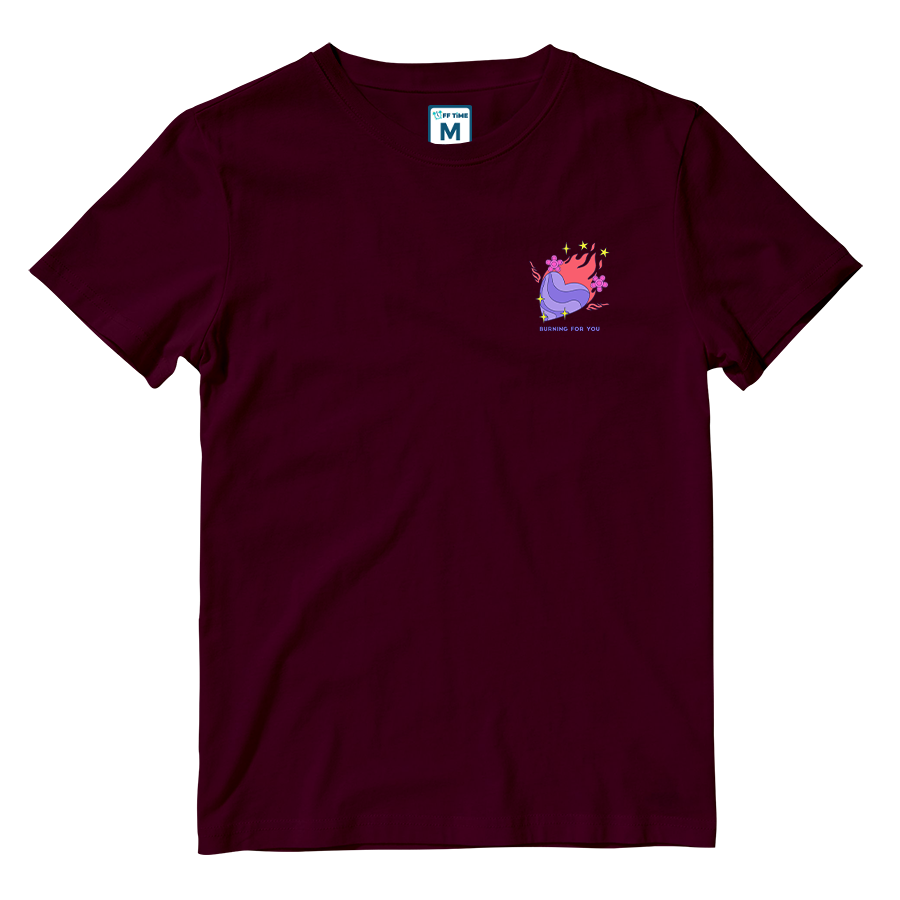 Cotton Shirt: Burning For You Pocket