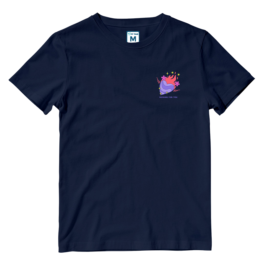 Cotton Shirt: Burning For You Pocket