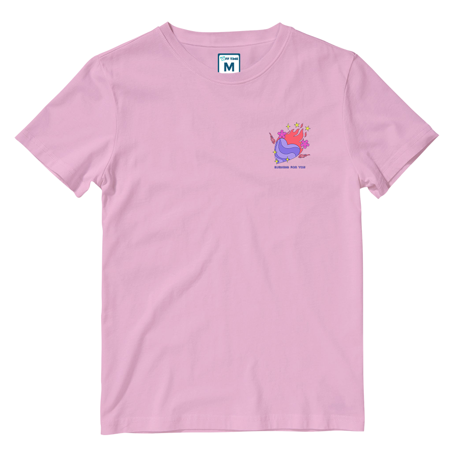 Cotton Shirt: Burning For You Pocket