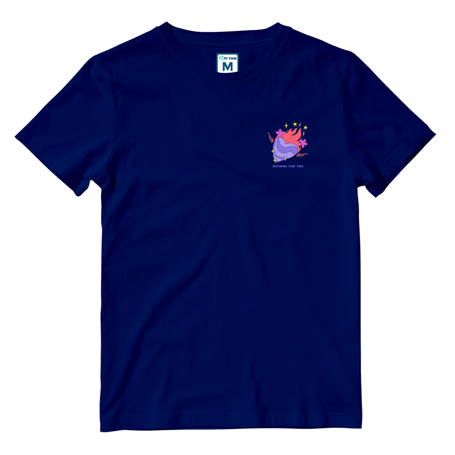 Cotton Shirt: Burning For You Pocket