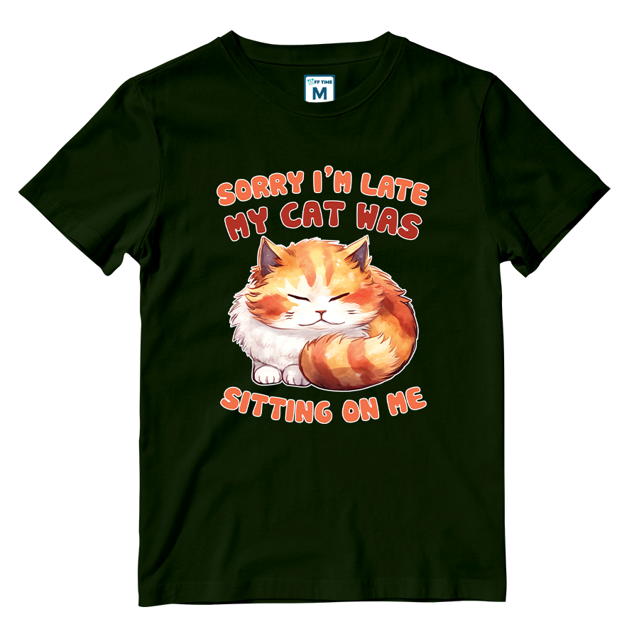 Cotton Shirt: Cat Sitting