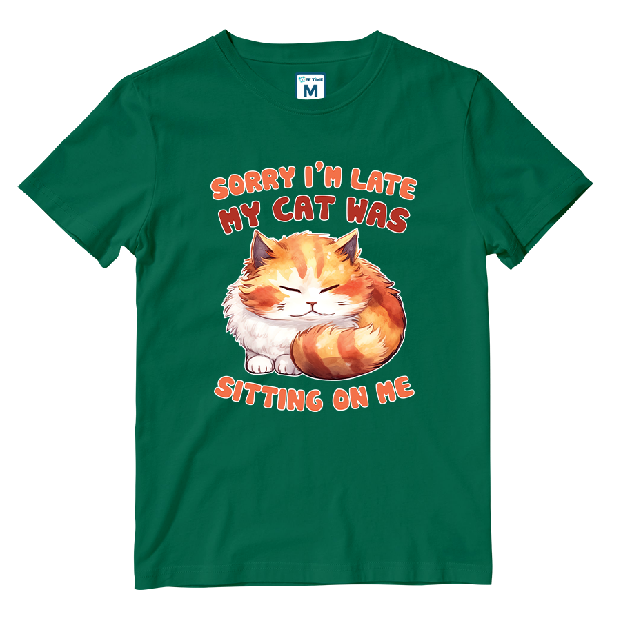 Cotton Shirt: Cat Sitting