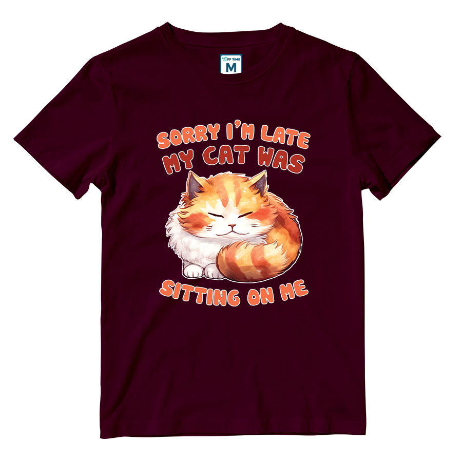 Cotton Shirt: Cat Sitting