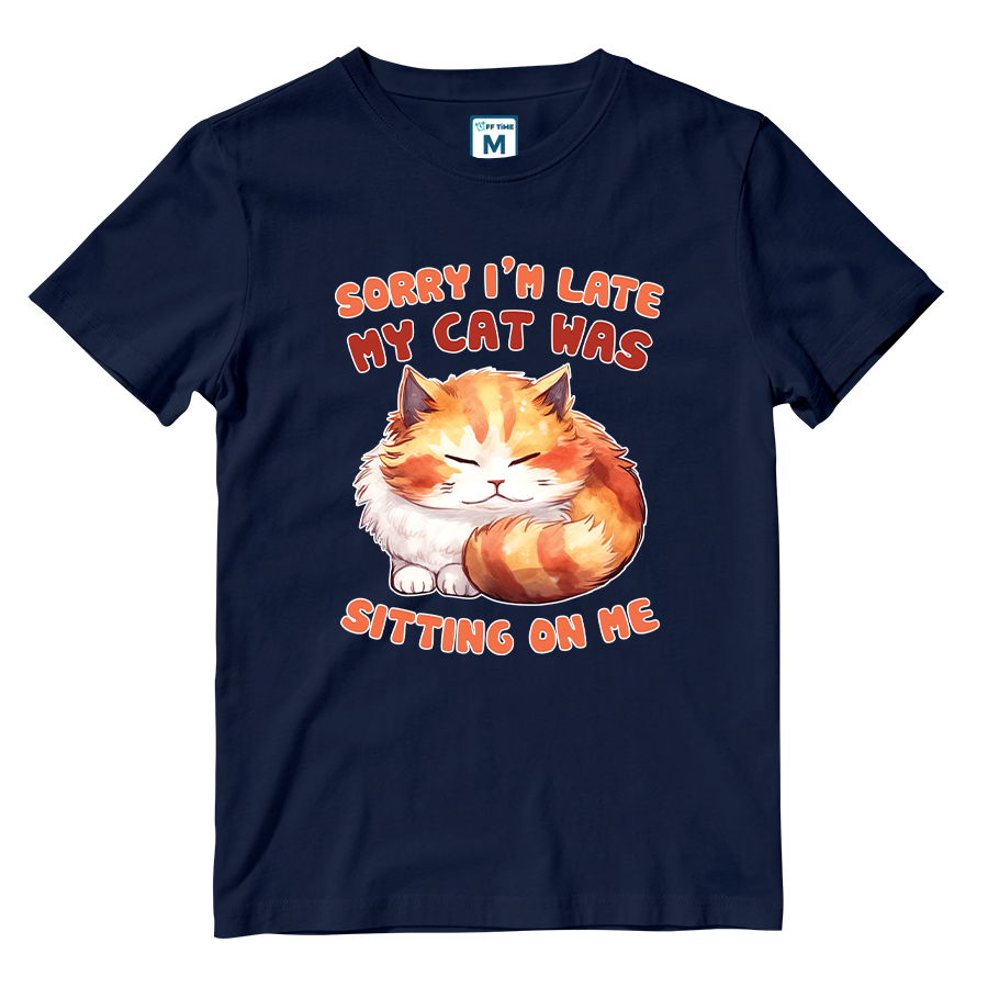 Cotton Shirt: Cat Sitting