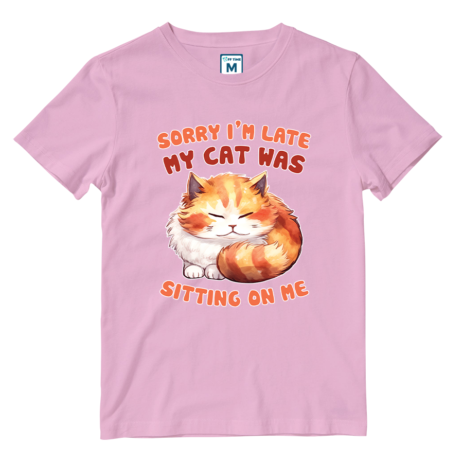 Cotton Shirt: Cat Sitting