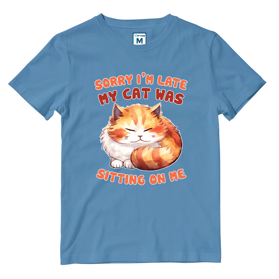 Cotton Shirt: Cat Sitting