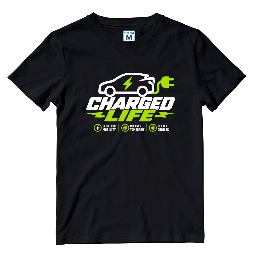 Cotton Shirt: Charged Car