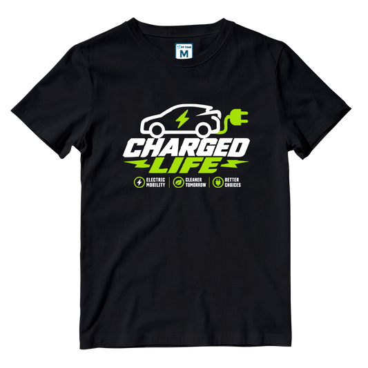 Cotton Shirt: Charged Car