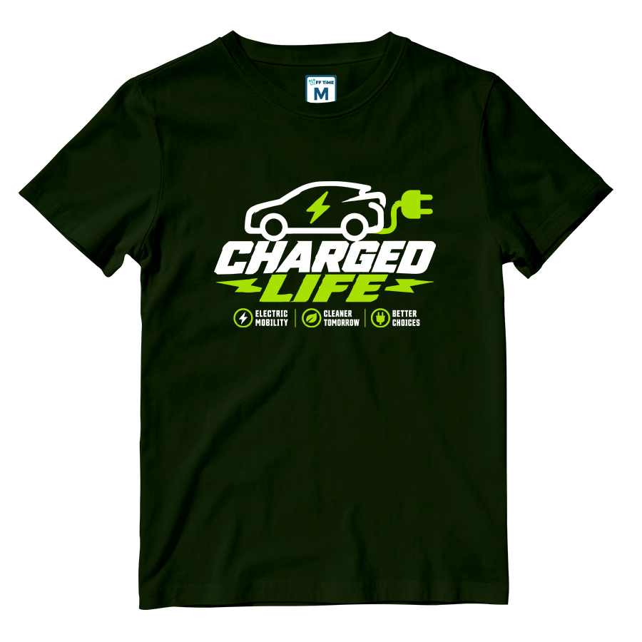 Cotton Shirt: Charged Car