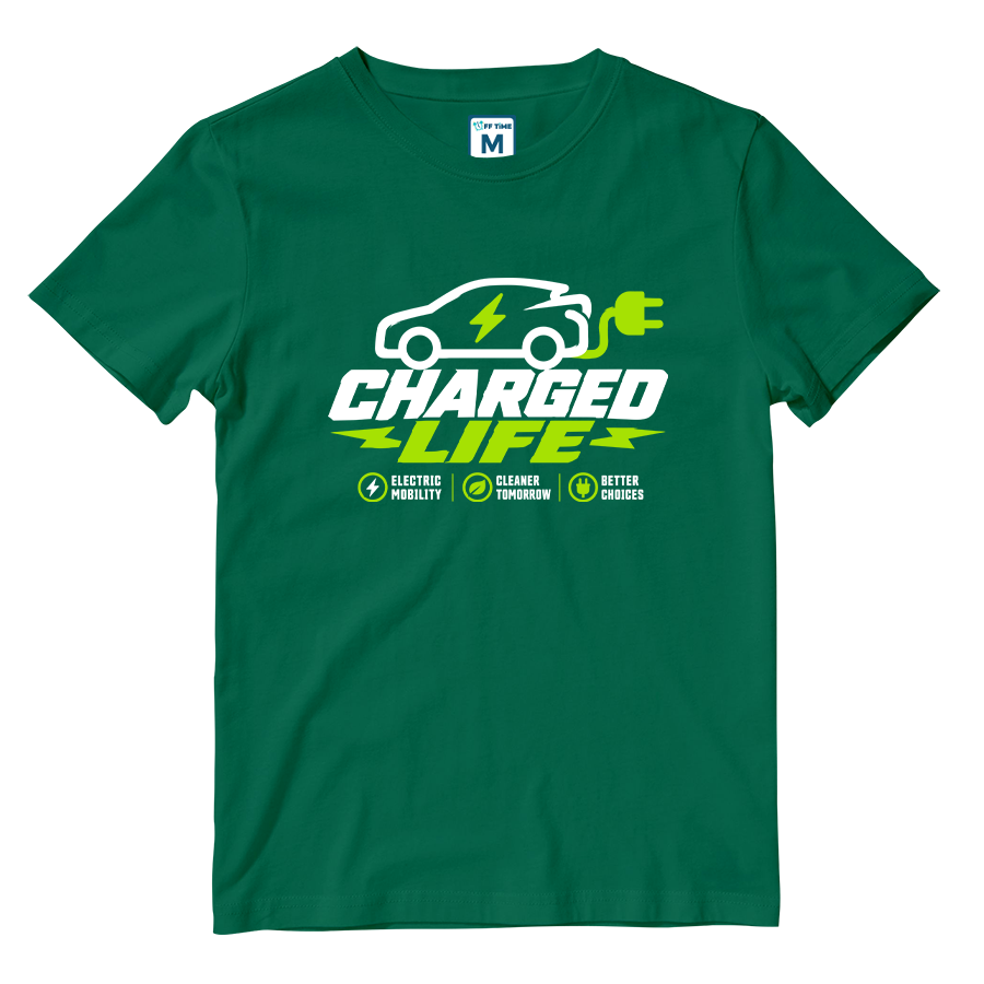 Cotton Shirt: Charged Car