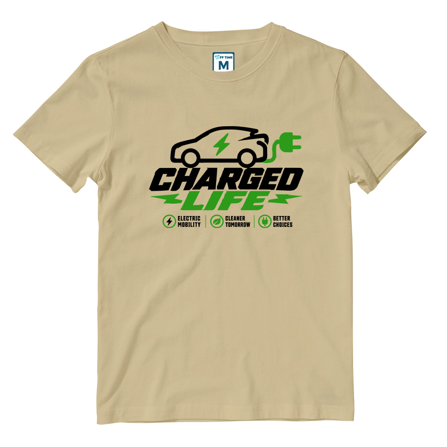 Cotton Shirt: Charged Car