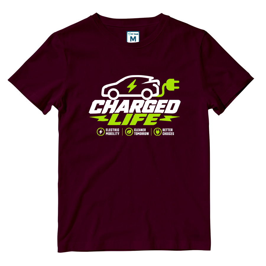 Cotton Shirt: Charged Car