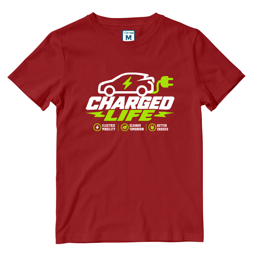 Cotton Shirt: Charged Car