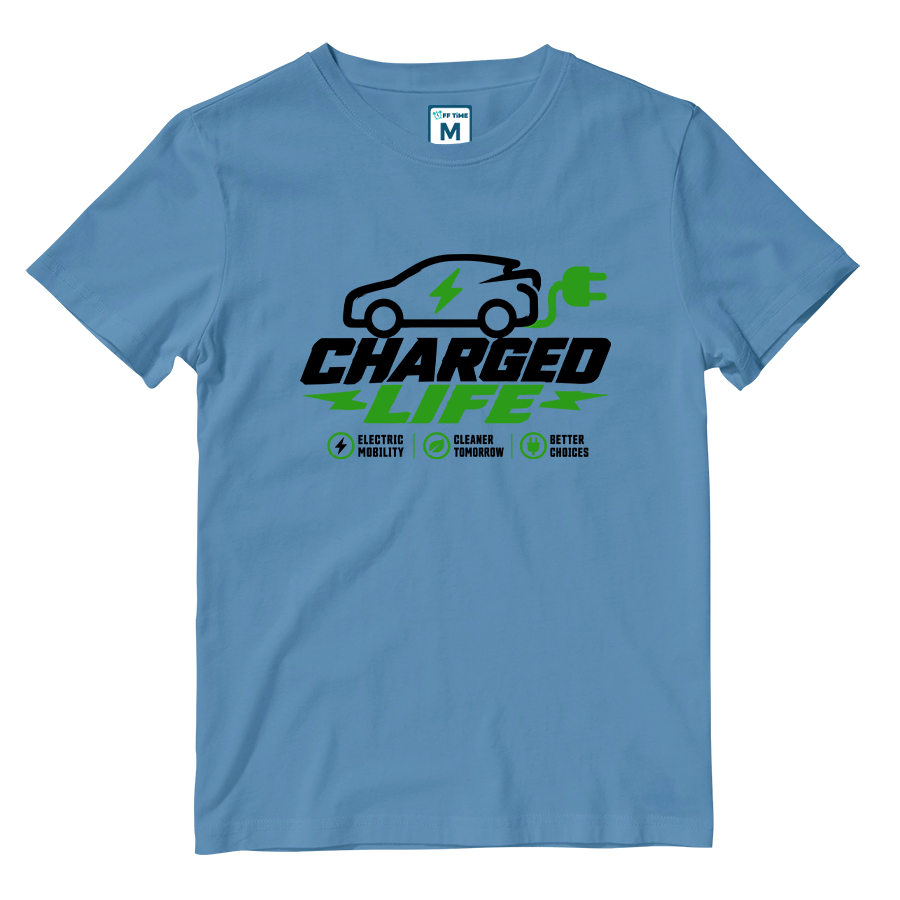 Cotton Shirt: Charged Car
