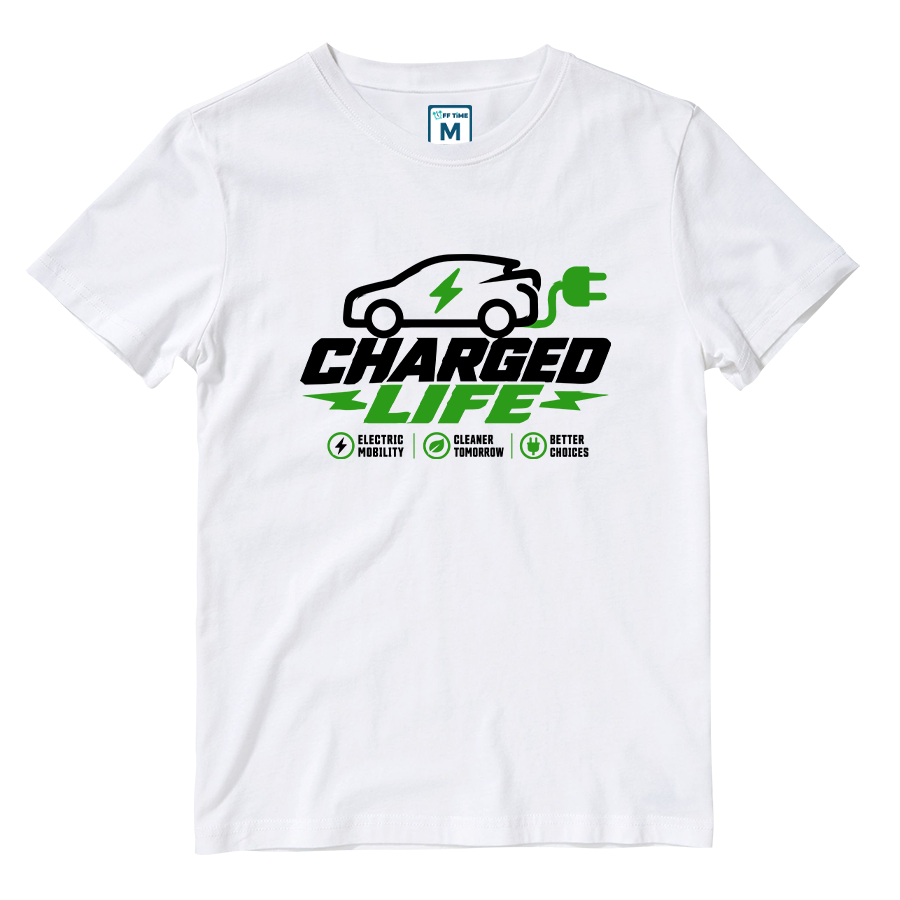 Cotton Shirt: Charged Car