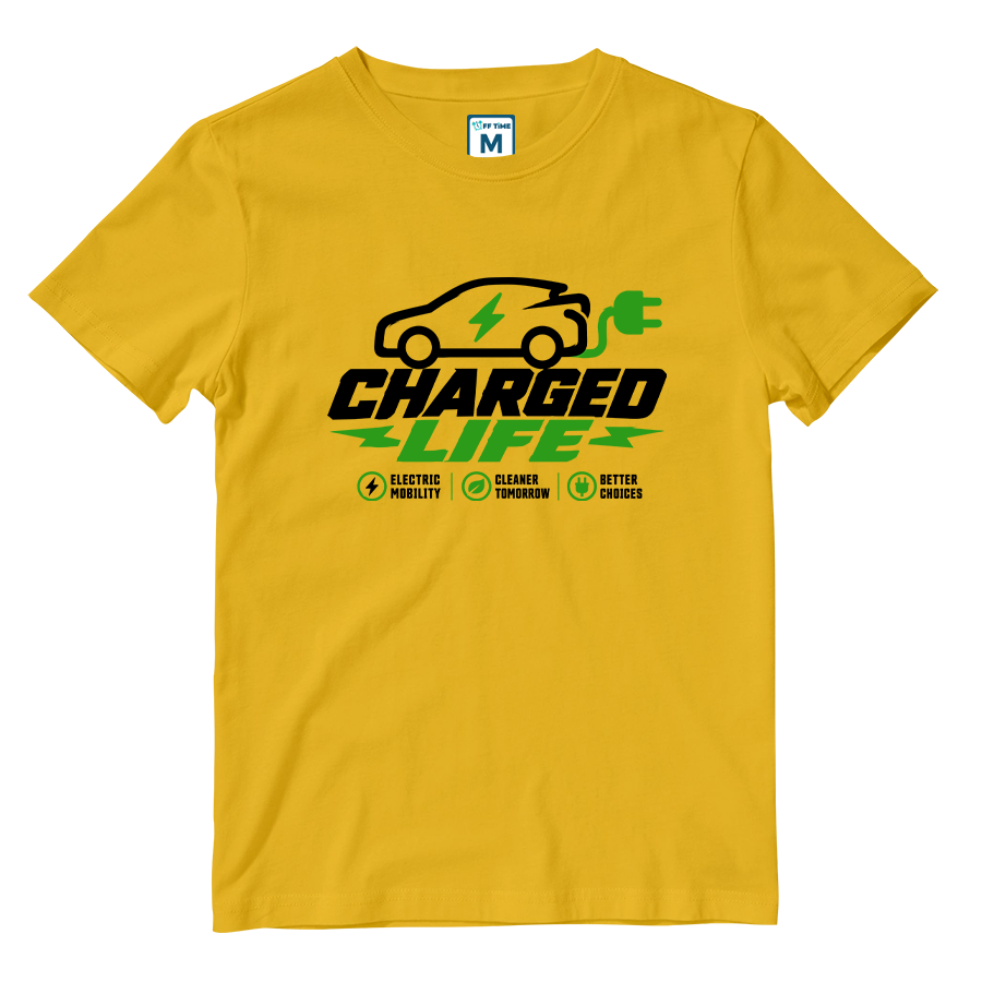 Cotton Shirt: Charged Car