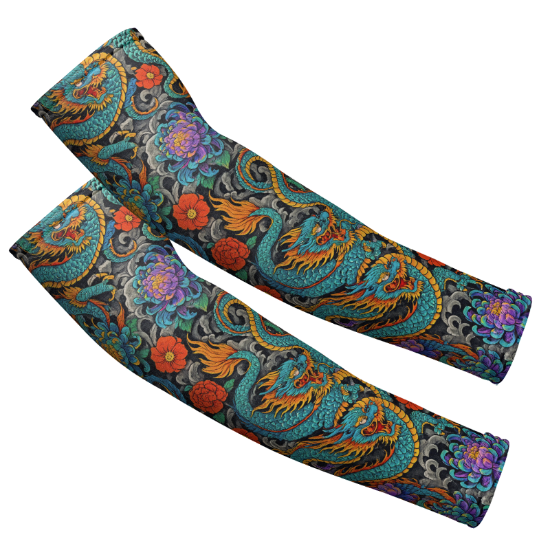 Arm Sleeves: Colorful Japanese