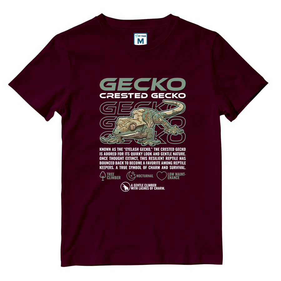 Cotton Shirt: Crested Gecko