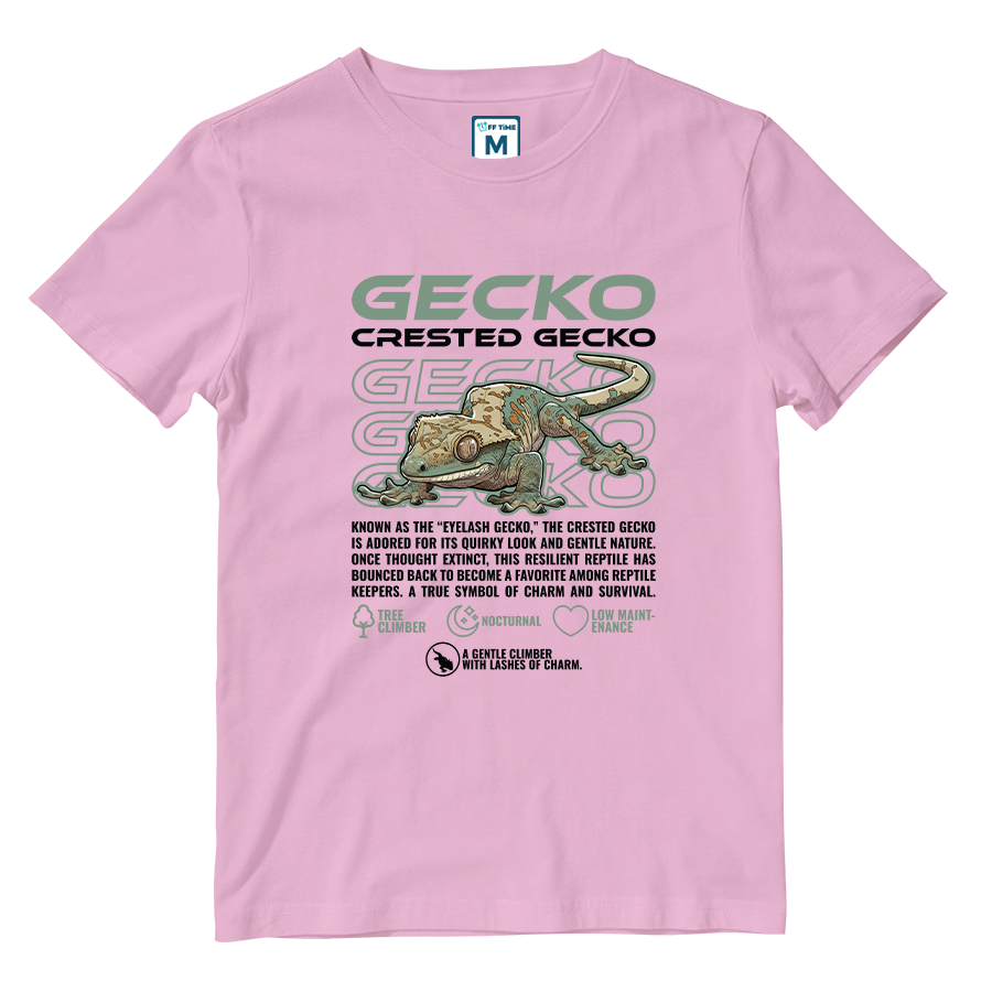 Cotton Shirt: Crested Gecko