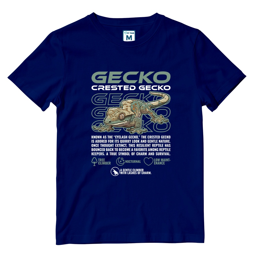 Cotton Shirt: Crested Gecko