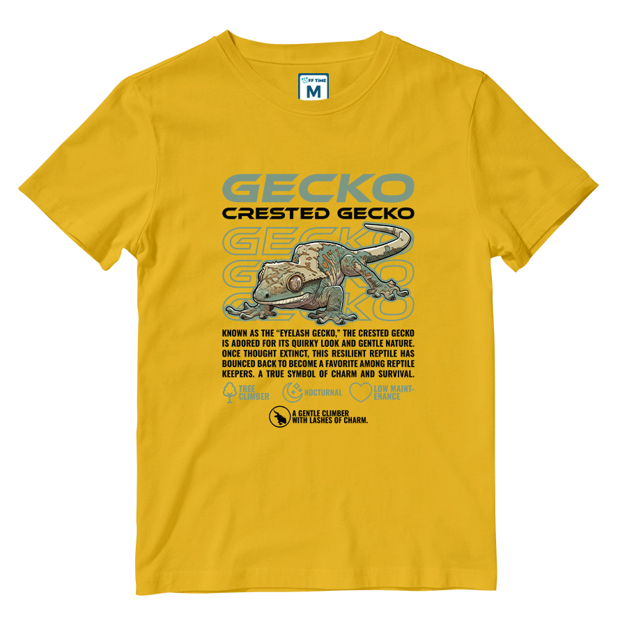 Cotton Shirt: Crested Gecko
