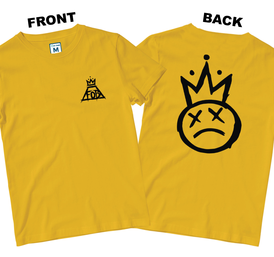 Cotton Shirt: Crown Logo (Front and Back)