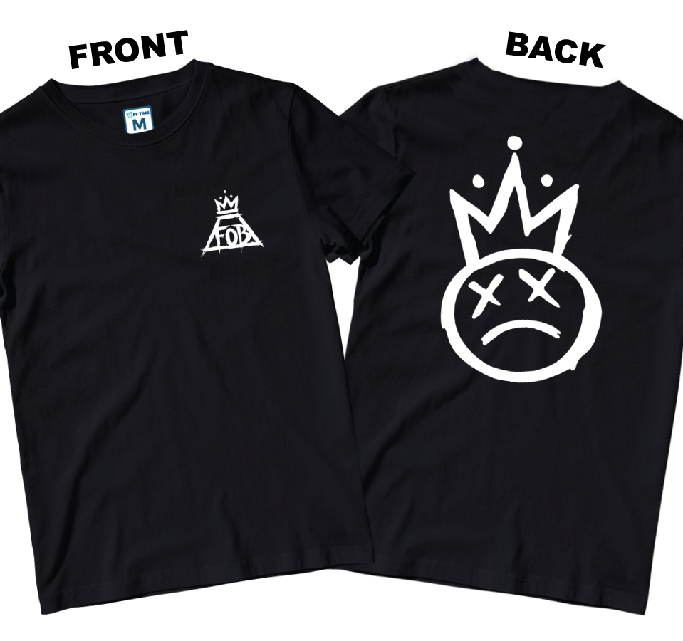 Cotton Shirt: Crown Logo (Front and Back)