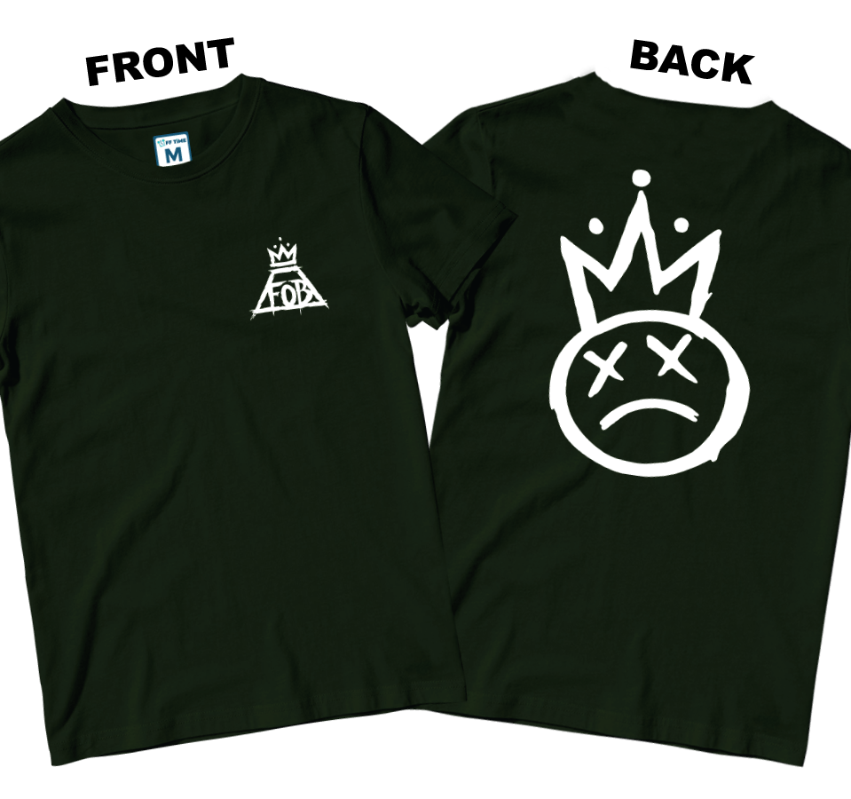 Cotton Shirt: Crown Logo (Front and Back)