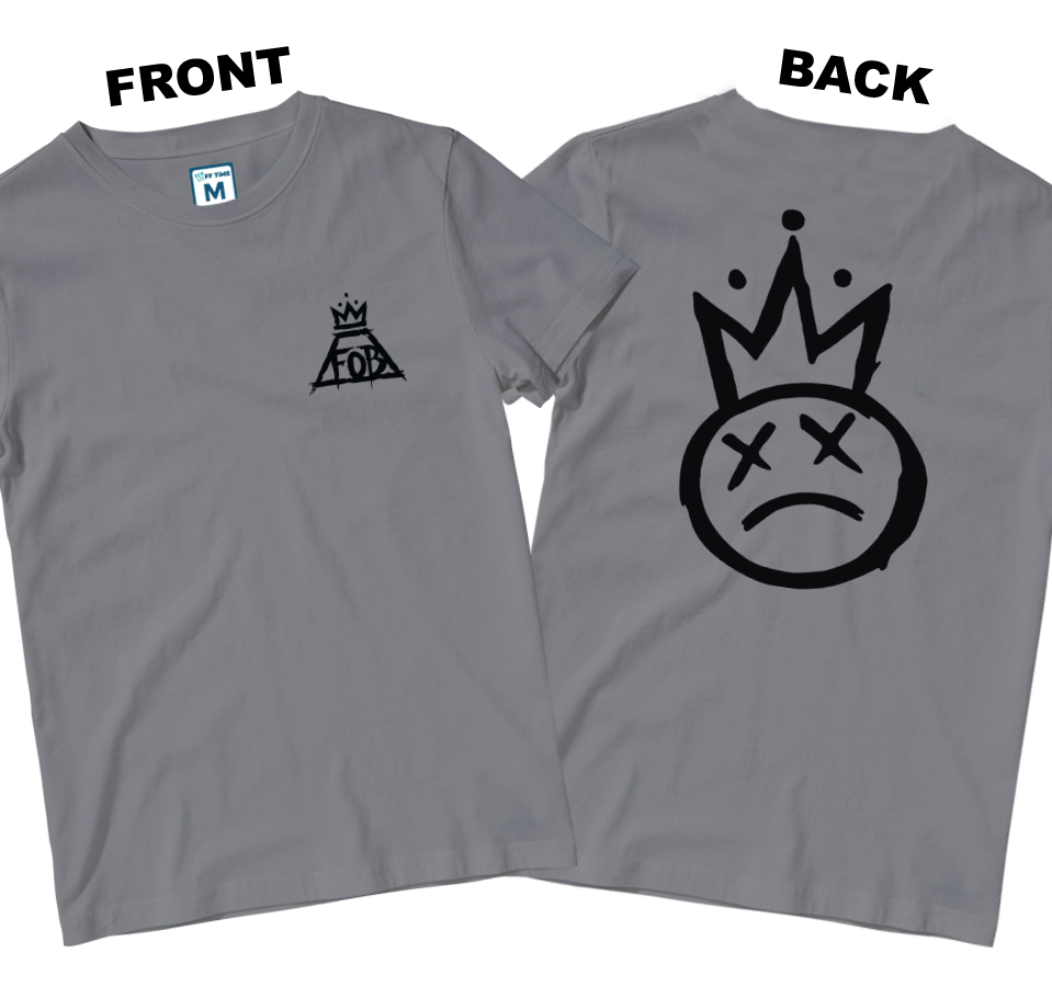 Cotton Shirt: Crown Logo (Front and Back)