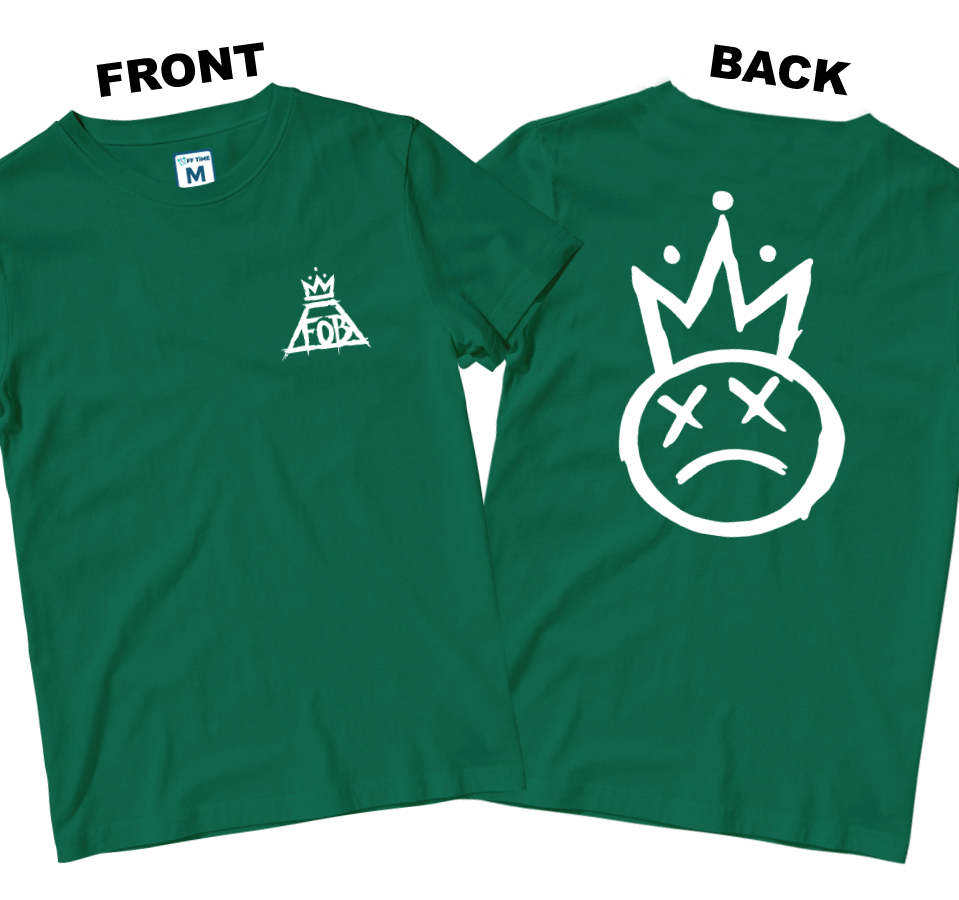 Cotton Shirt: Crown Logo (Front and Back)