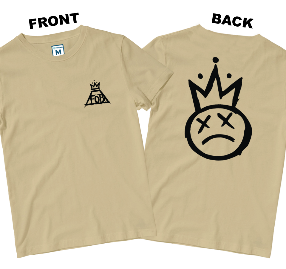 Cotton Shirt: Crown Logo (Front and Back)